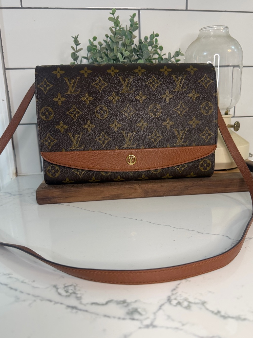 Authentic Louis Vuitton Monogram Bordeaux 27 Shoulder Bag